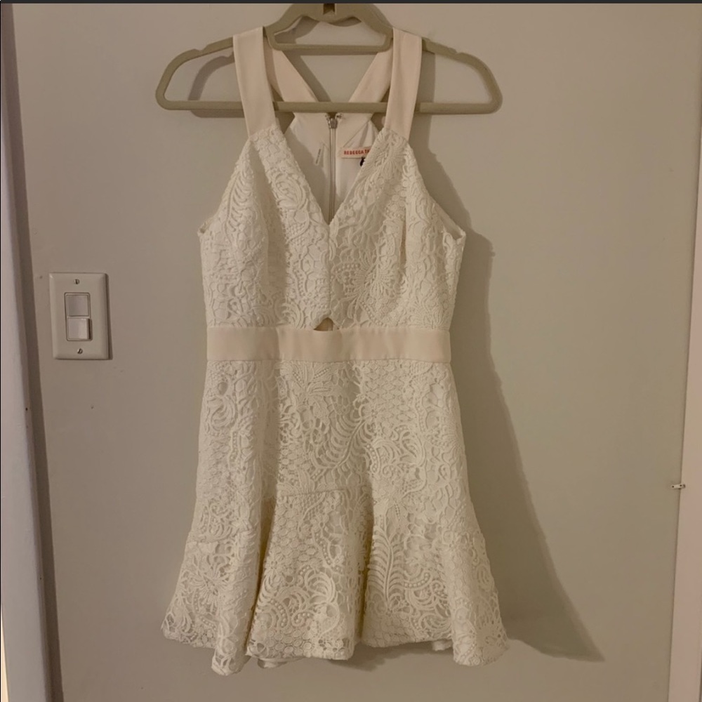 Rebecca Taylor White Lace Dress